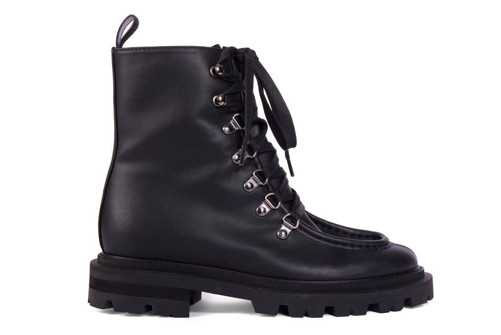 Nisolo All Weather Amalia Boots Womens SZ 7‎ Leather Lace Up Black Nisolo Amalia Boot Reviews | Zappos.com main image 2