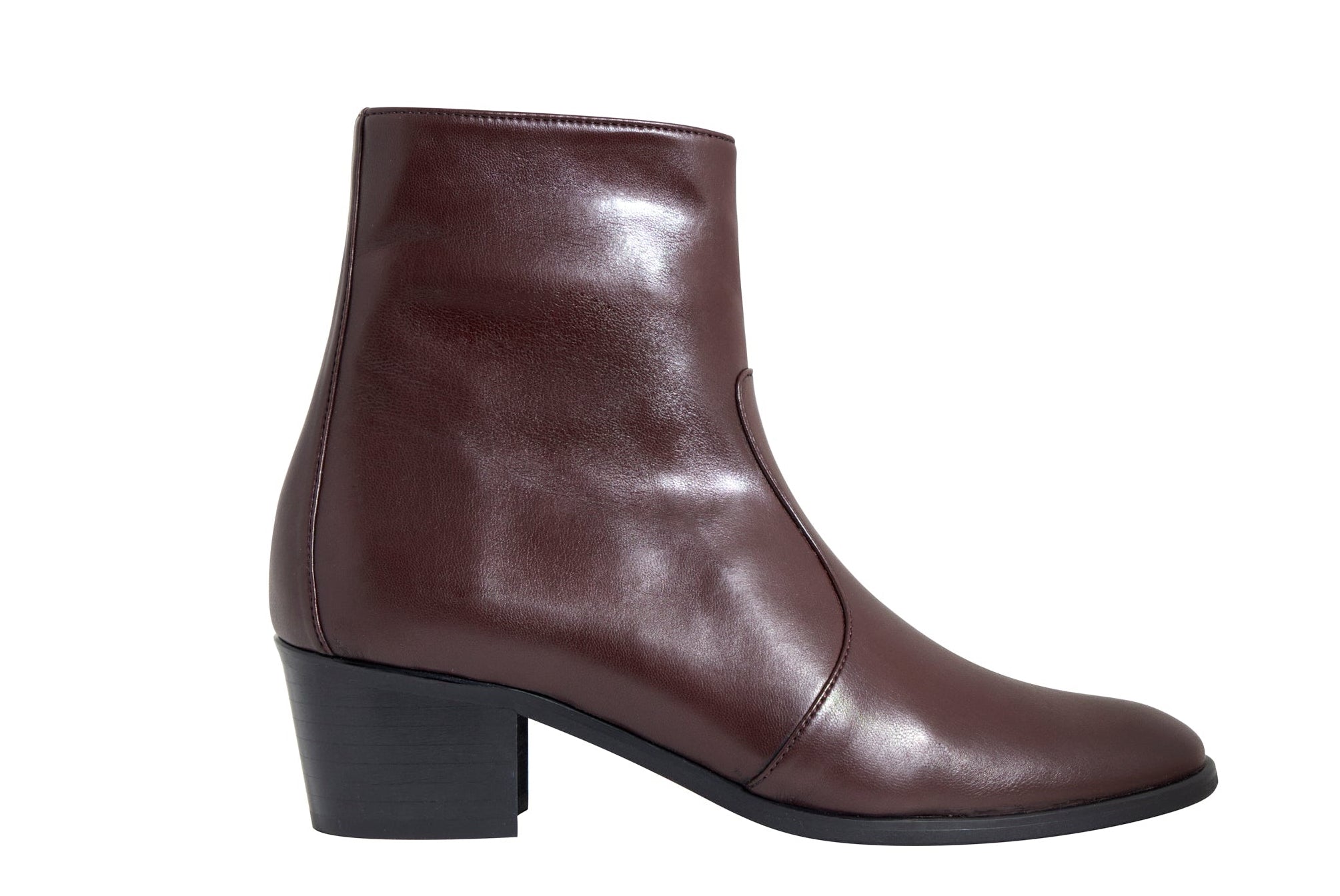 STEFFY vegan boots in Brown Capretto Effect | AERA