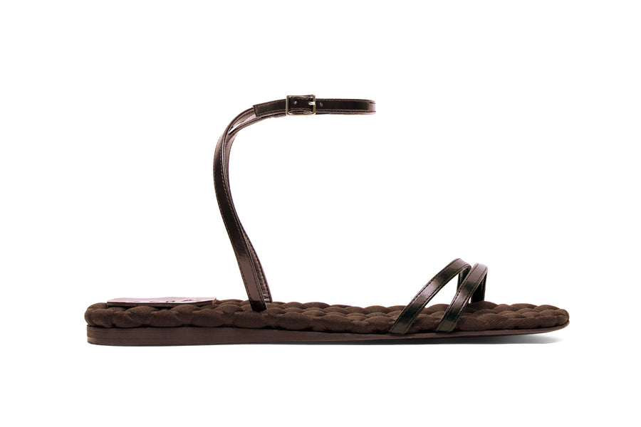 FAYE Brown Brushed Leather