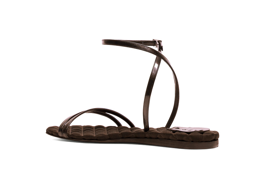 FAYE Brown Brushed Leather