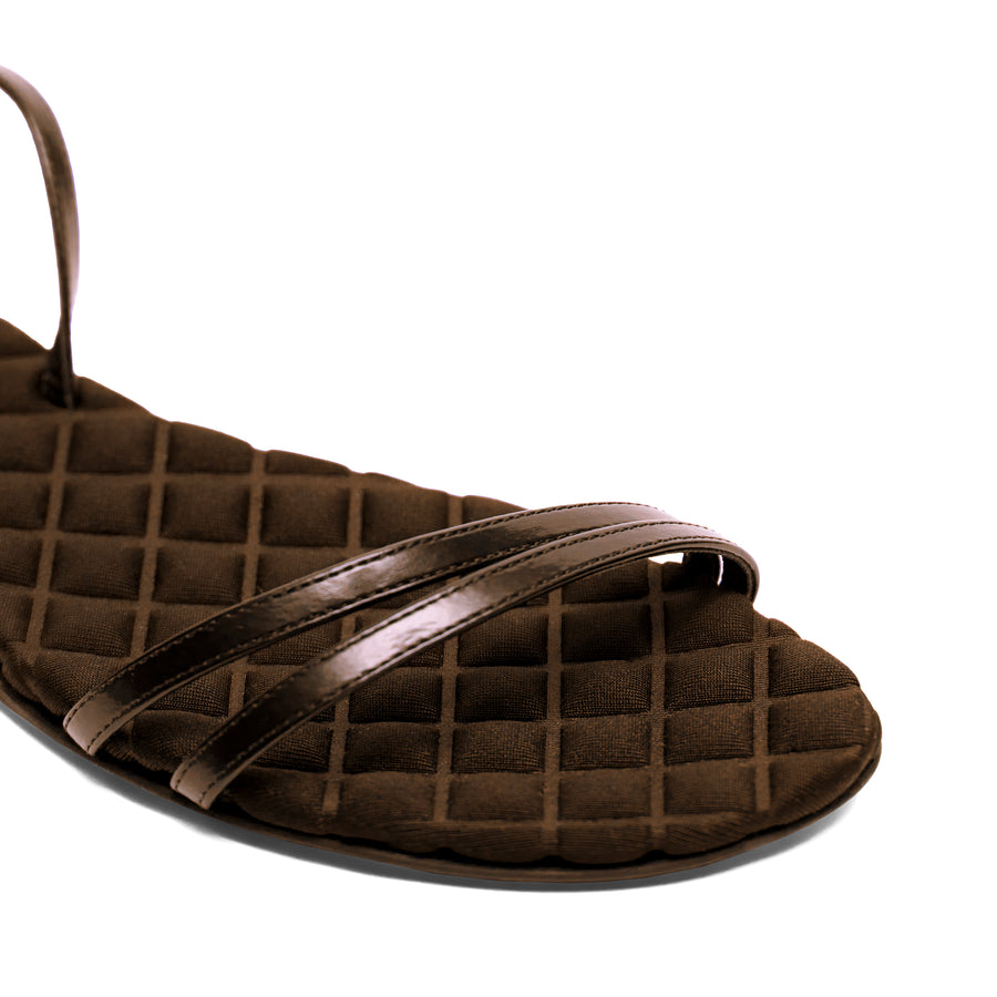 FAYE Brown Brushed Leather