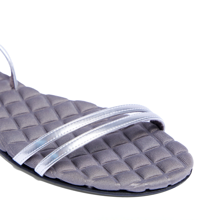FAYE Silver Brushed Leather