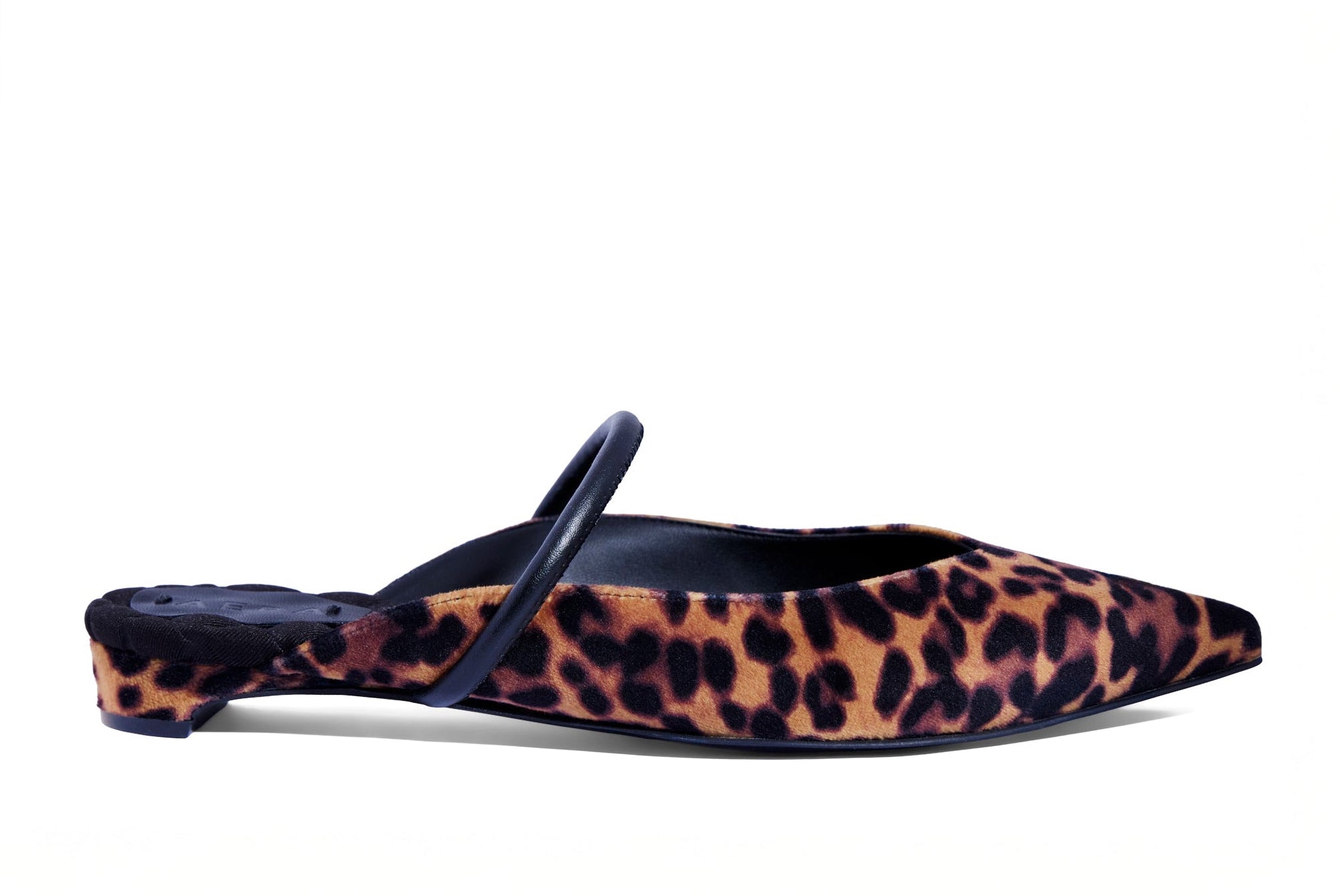 JANE VELVET LEOPARD vegan flat | AERA