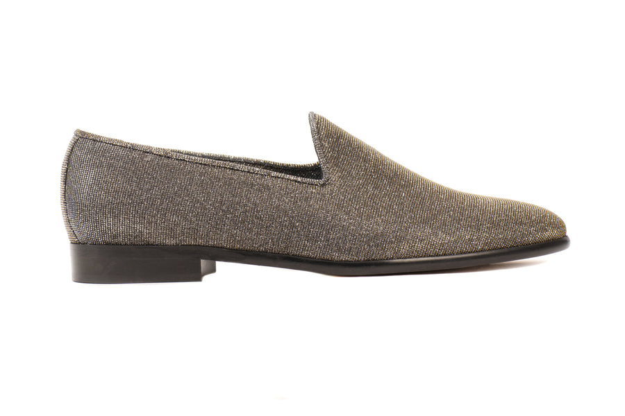 Tina Metallic Lurex Vegan Loafers